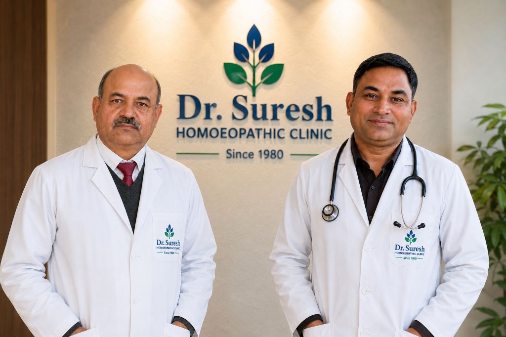 Dr. Suresh and Dr. Rohit at Dr. Suresh Homoeopathic Clinic